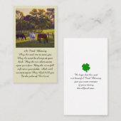 ライフ祈りの言葉記念賛美カードお祝い 名刺 (正面/裏面)