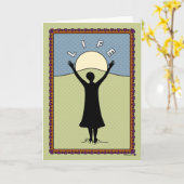 ライフ祝ア(_H) カード (黄色い花)