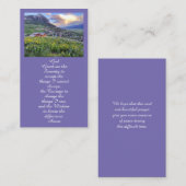 ライフ祝フローラ葬式カード 名刺 (正面/裏面)