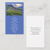 ライフ祝フローラ葬式カード 名刺 (正面/裏面)