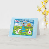 ライフ祝(_G) カード (黄色い花)