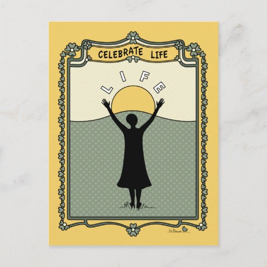 ライフ祝C_はがき ポストカード (正面)