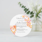 ライフ素朴カードのワイルドフラワーお祝い 招待状 (スタンド正面)