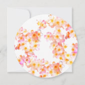 ライフ素朴カードのワイルドフラワーお祝い 招待状 (裏面)