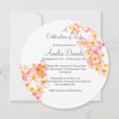 ライフ素朴カードのワイルドフラワーお祝い 招待状 (正面)