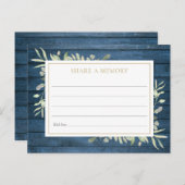 ライフ素朴メモリカードの緑のお祝い ポストカード (正面/裏面)