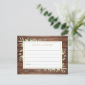 ライフ素朴メモリカードの緑のお祝い ポストカード (スタンド正面)