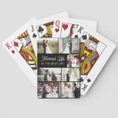 ライフ結婚したはライフ最高のフォトコラージュ トランプ (裏面)