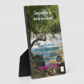 ライフ美しい、Tabletop Plake with Easel フォトプラーク (側面)