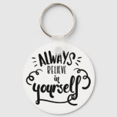 ライフ自信姿勢ゴールやる気を起こさせる引用文 キーホルダー (正面)