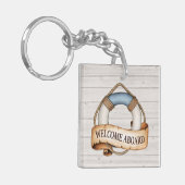 ライフ航海のブイ キーホルダー (正面左)