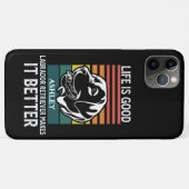 ライフ良いラブラドールリトリバーレトロヴィンテージ Case-Mate iPhoneケース (裏面(横))