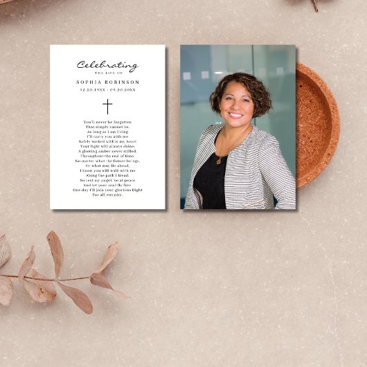 ライフ葬儀お祝いカードの写真祈りの言葉 カード