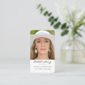 ライフ記念お祝いカードの写真祈りの言葉 名刺