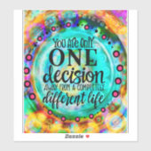 ライフ違うおもしろい感動的トレンディー シール (シート)