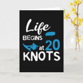 ライフ開始20ノットKiteboarding Windsurf カード (黄色い花)