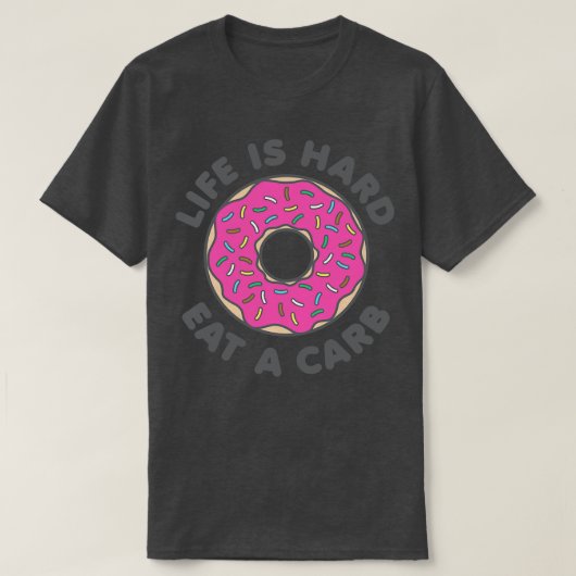 ライフ食べ懸命a b tシャツ (デザイン正面)