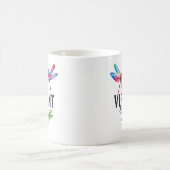 ライフ鮮やか – ドラゴン芸術的フライ コーヒーマグカップ (中央)