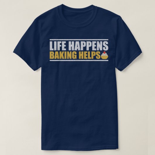 ライフ・アクイ救済ンベーキングT Tシャツ (デザイン正面)