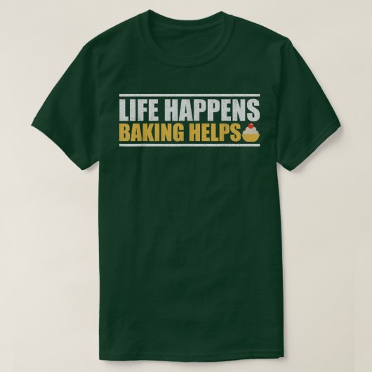 ライフ・アクリ救済ーベーキングTシャツ Tシャツ (デザイン正面)