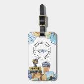 ライフ イズ ア ジャーニー アクリル ラゲッジ タグ (正面縦)