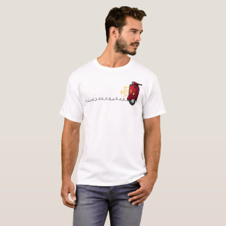 ライフ・イズ・ア・ビューティフル・ライド – ビンテージ・レッド・スクーターイラスト Tシャツ