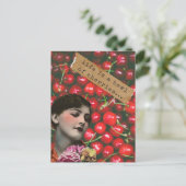 ライフ イズ ア ボウル オブ チェリーズ オルタード アート ポストカード (スタンド正面)