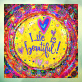 ライフ イズ ビューティフル  “インスピリビティ” ウィンドウ シール ウィンドウサイン (シート3)