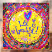 ライフ イズ ビューティフル  “インスピリビティ” ウィンドウ シール ウィンドウサイン (シート2)