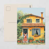 ライフ・イン・ネズミ・タウン・シリーズ – 夏休み ポストカード (正面/裏面)