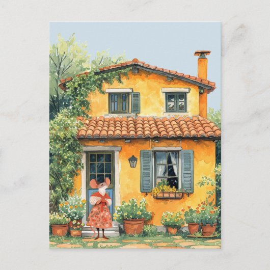 ライフ・イン・ネズミ・タウン・シリーズ – 夏休み ポストカード (正面)