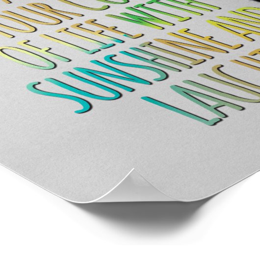 ライフ・カップの黒猫の引用文を満やる気を起こさせるたす ポスター (角)