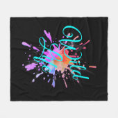 「ライフ」クールやる気を起こさせるフリースブランケット フリースブランケット (正面(横))