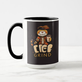 ライフ グラインド コーヒー キュート タイガー - コーヒー マグ