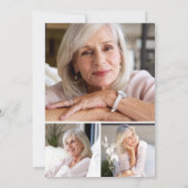 ライフ・コラージュ・セレブレーション・フローラル・葬儀 招待状 (裏面)