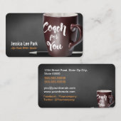 ライフ·コーチ、ヘルス·コーチ、ライター 名刺 (正面/裏面)