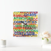 ライフ スクエア壁時計 (ホーム)