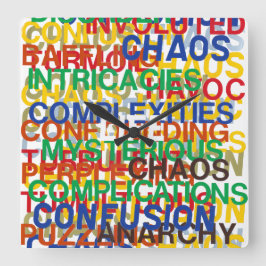 ライフ スクエア壁時計