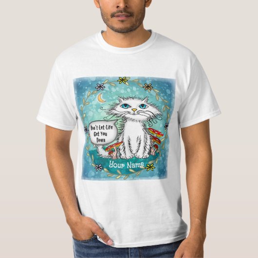 ライフ・スクラグルズ・キャット Tシャツ (正面)