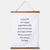 ライフ・スピリチュアル・メッセージのパス 吊り下げ型タペストリー (正面)