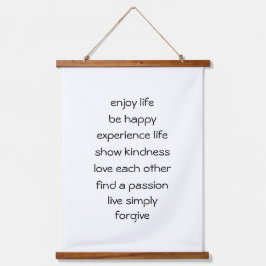 ライフ・スピリチュアル・メッセージのパス 吊り下げ型タペストリー