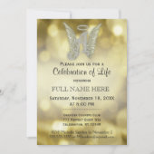 ライフ セレブレーション - ゴールド ボケ 招待状 (正面)