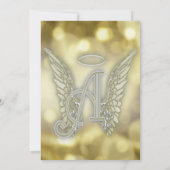 ライフ セレブレーション - ゴールド ボケ 招待状 (裏面)