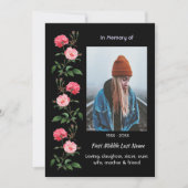 ライフ セレブレーション サービス  ローズ ガーデン フラワー 招待状 (正面)