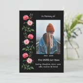 ライフ セレブレーション サービス  ローズ ガーデン フラワー 招待状 (スタンド正面)