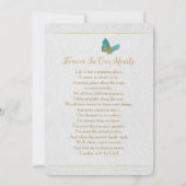 ライフ セレブレーション フローラル バタフライ インビテーション (裏面)