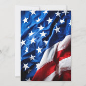 ライフ セレブレーション 愛国旗 写真 招待状 (裏面)