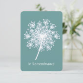 ライフ セレブレーション 招待状 クイーン アン ライス フラワー (スタンド正面)