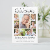 ライフ セレブレーション 招待状 | フォト コラージュ (スタンド正面)