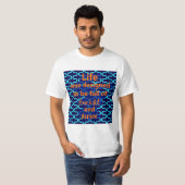 ライフ ツイスト アンド ターン デザイン Tシャツ (正面フル)